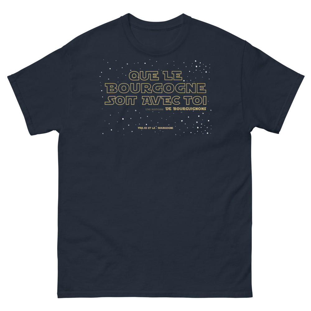 T-shirt Bourgogne marine - Que le Bourgogne soit avec toi