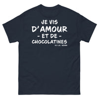 Thumbnail for T-shirt Béarn marine - Je vis d'amour et de chocolatines