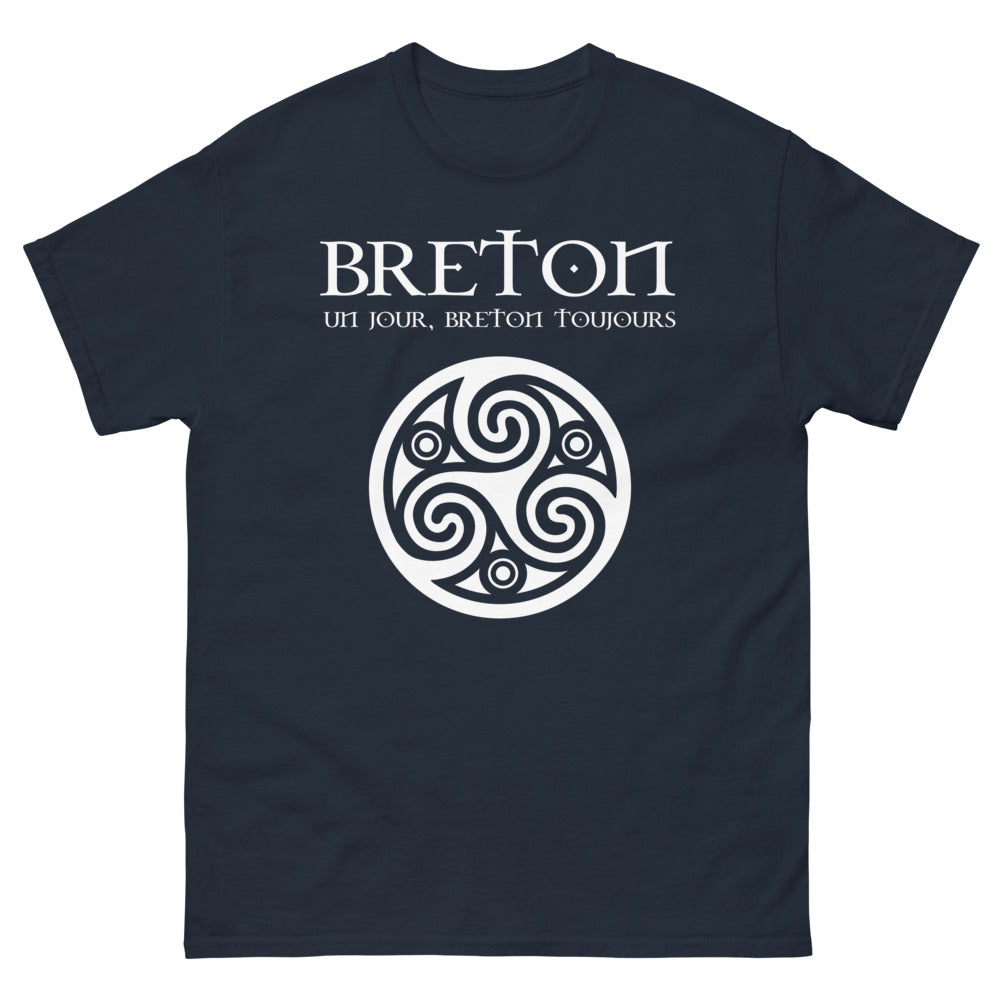 T-shirt Bretagne marine - Un jour, toujours breton