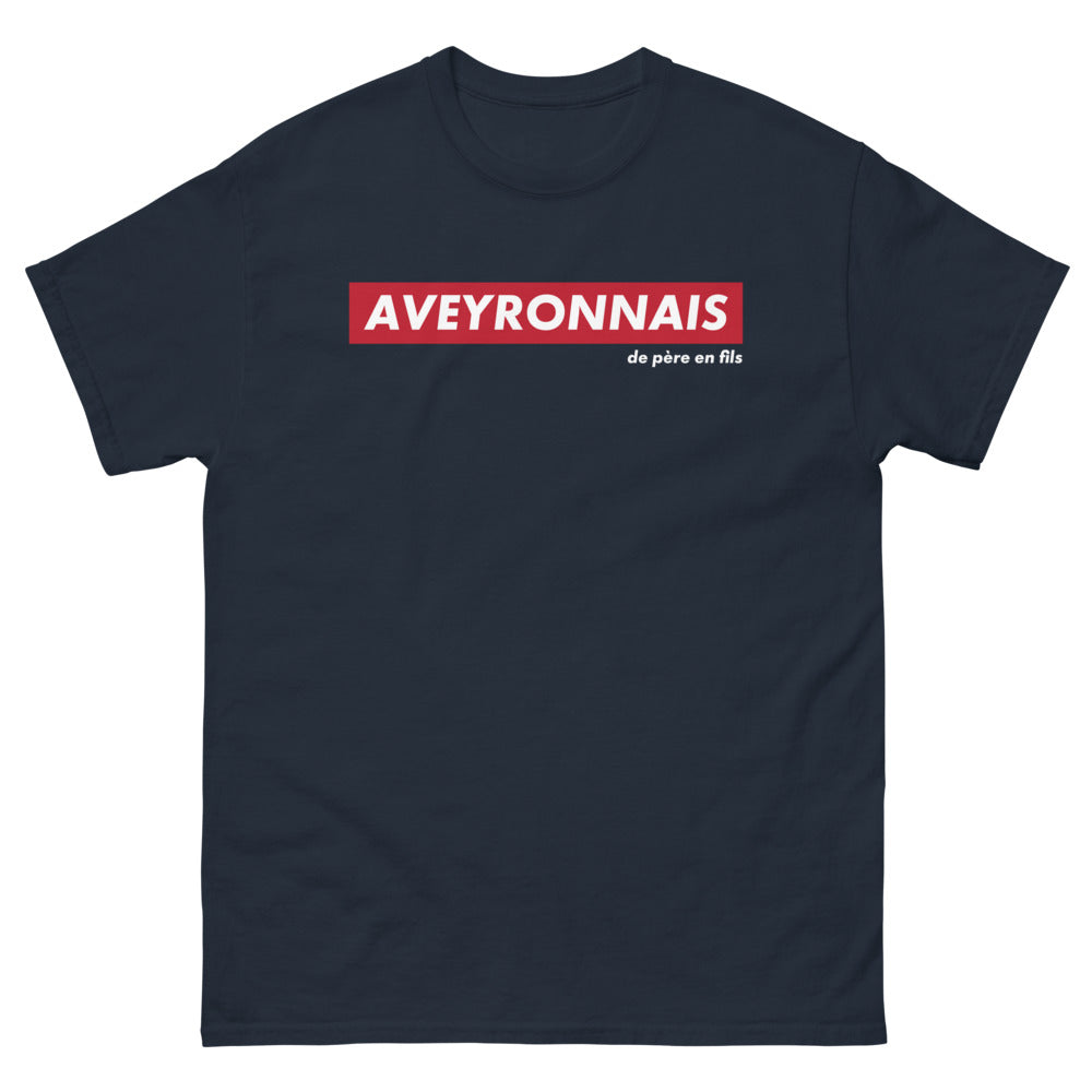 T-shirt Aveyron noir dos - Fierté Régionale humoristique