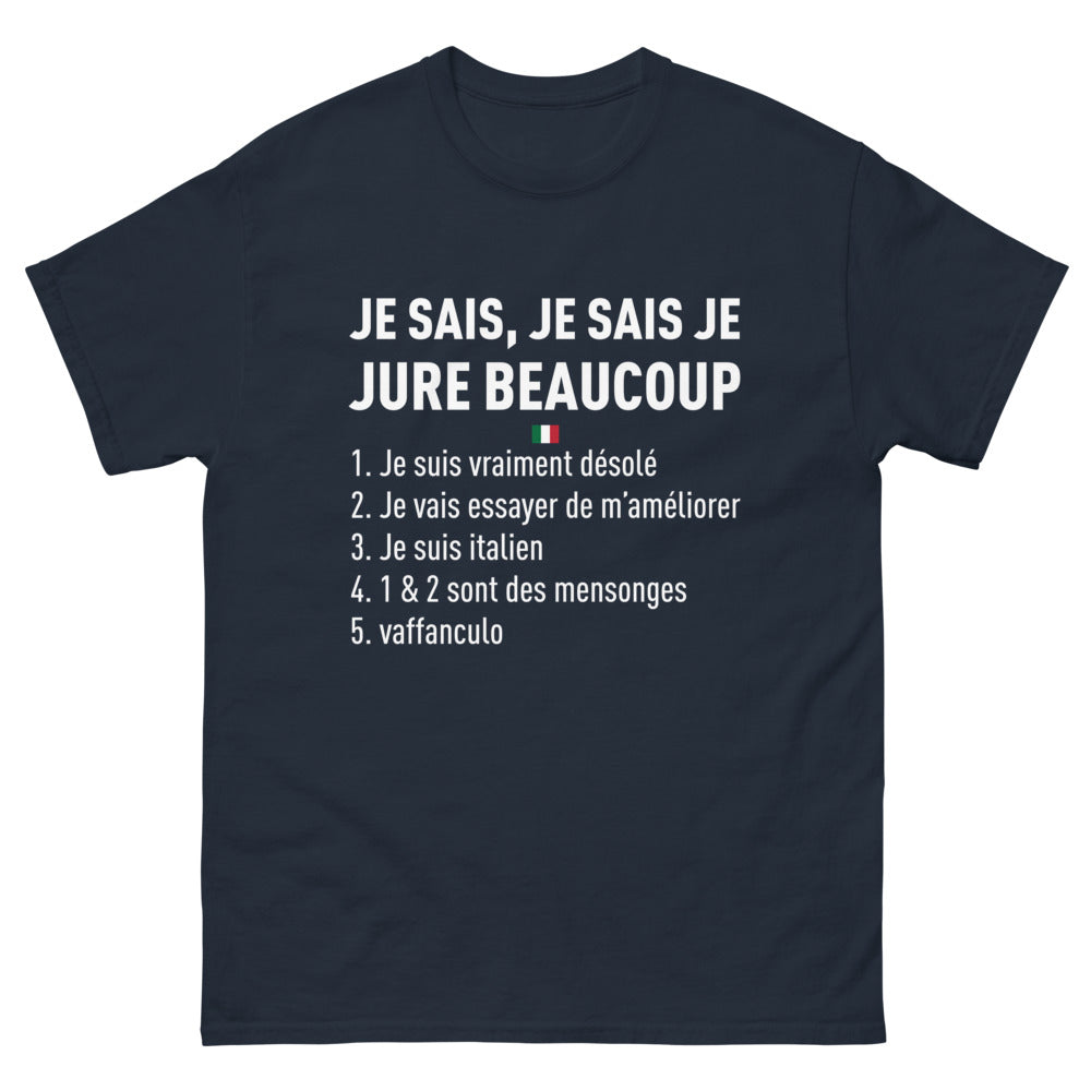 T-shirt Italie marine - Je suis Italien et fier !