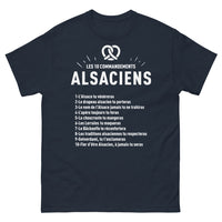 Thumbnail for T-shirt Alsacien marine - Les Dix Commandements de l'Alsacien