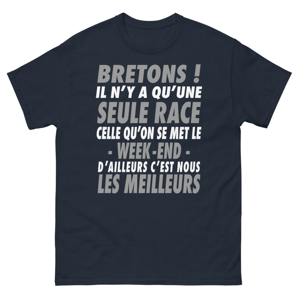 T-shirt Bretagne marine - Fierté bretonne du week-end