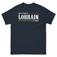 Thumbnail for T-shirt Lorraine marine - Qui s'y frotte, s'y pique