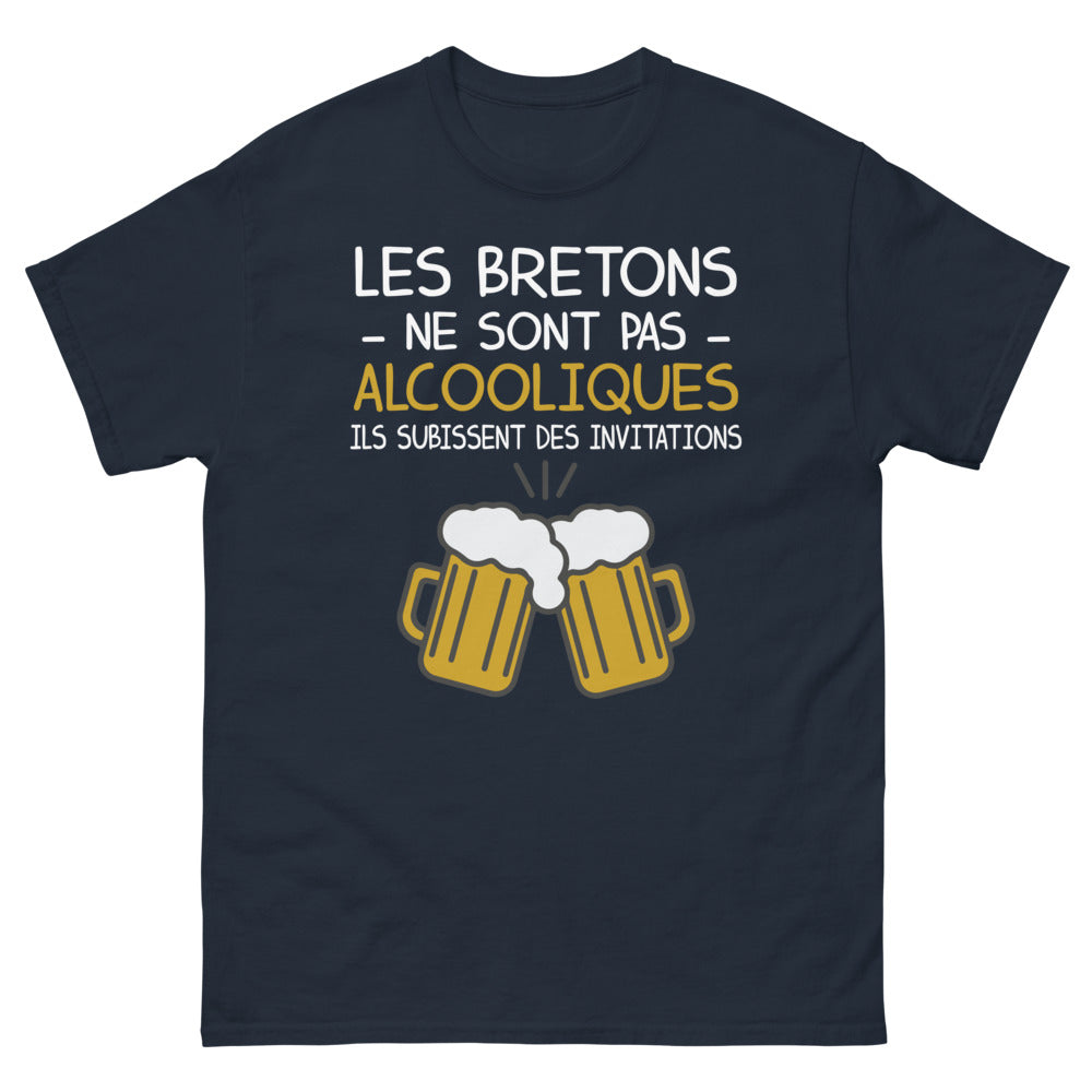 T-shirt Bretagne marine - Les Bretons ne sont pas alcooliques