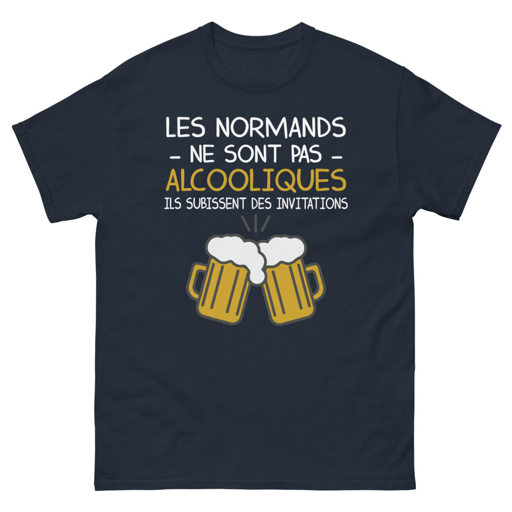 T-shirt Normands marine - Les Normands ne sont pas alcooliques