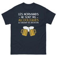 Thumbnail for T-shirt Normands marine - Les Normands ne sont pas alcooliques