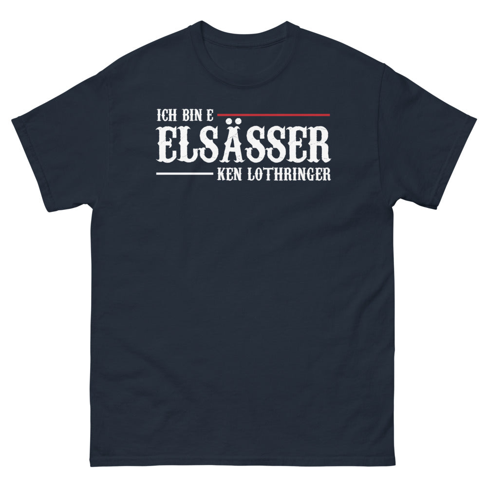 T-shirt Alsacien marine - Je suis un Alsacien ken Lothringer