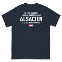 Thumbnail for T-shirt Alsacien noir dos - Tu peux changer le nom de ma région