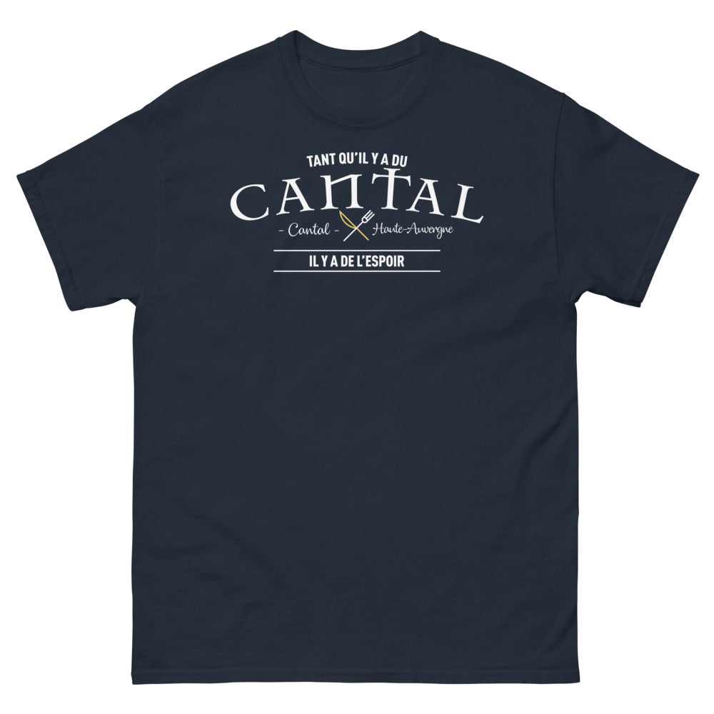T-shirt Cantal marine - Tant qu'il y a du fromage