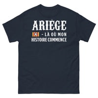 Thumbnail for T-shirt Ariège marine - Là où mon histoire commence