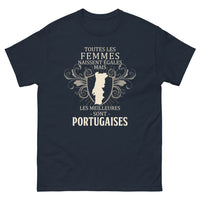 Thumbnail for T-shirt Portugal marine - Les meilleures sont portugaises