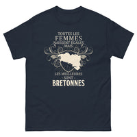 Thumbnail for T-shirt Bretagne marine - Les meilleures sont bretonnes
