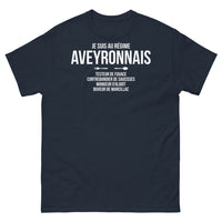 Thumbnail for T-shirt Aveyron marine - Je suis au régime aveyronnais