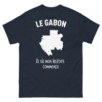 Thumbnail for T-shirt Gabon marine - Le Gabon, là où mon histoire commence