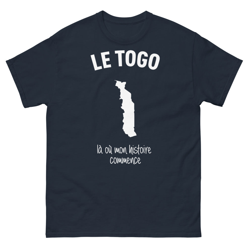 T-shirt Togo marine - Là où mon histoire commence