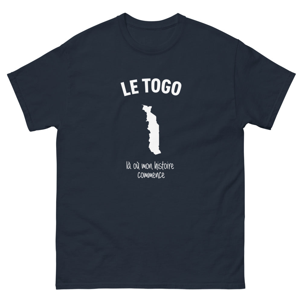 T-shirt Togo noir dos - Le Togo, là où mon histoire commence