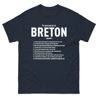 Thumbnail for T-shirt Bretagne marine - Savoir que tu es Breton quand...