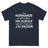 Thumbnail for T-shirt Normande marine - Je ne ferme déjà pas ma gueule