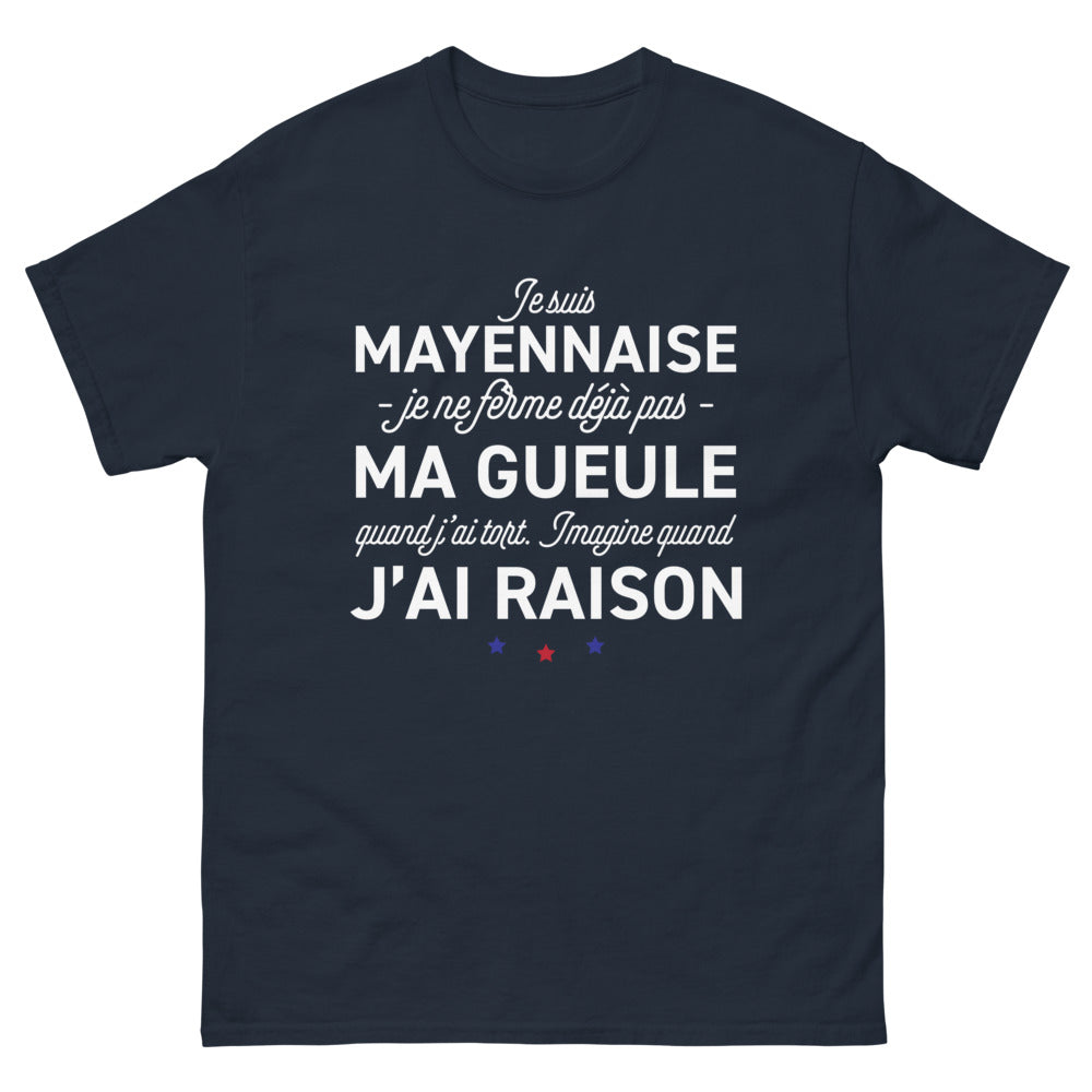 T-shirt Mayenne marine - Je suis Mayennaise, fière et audacieuse