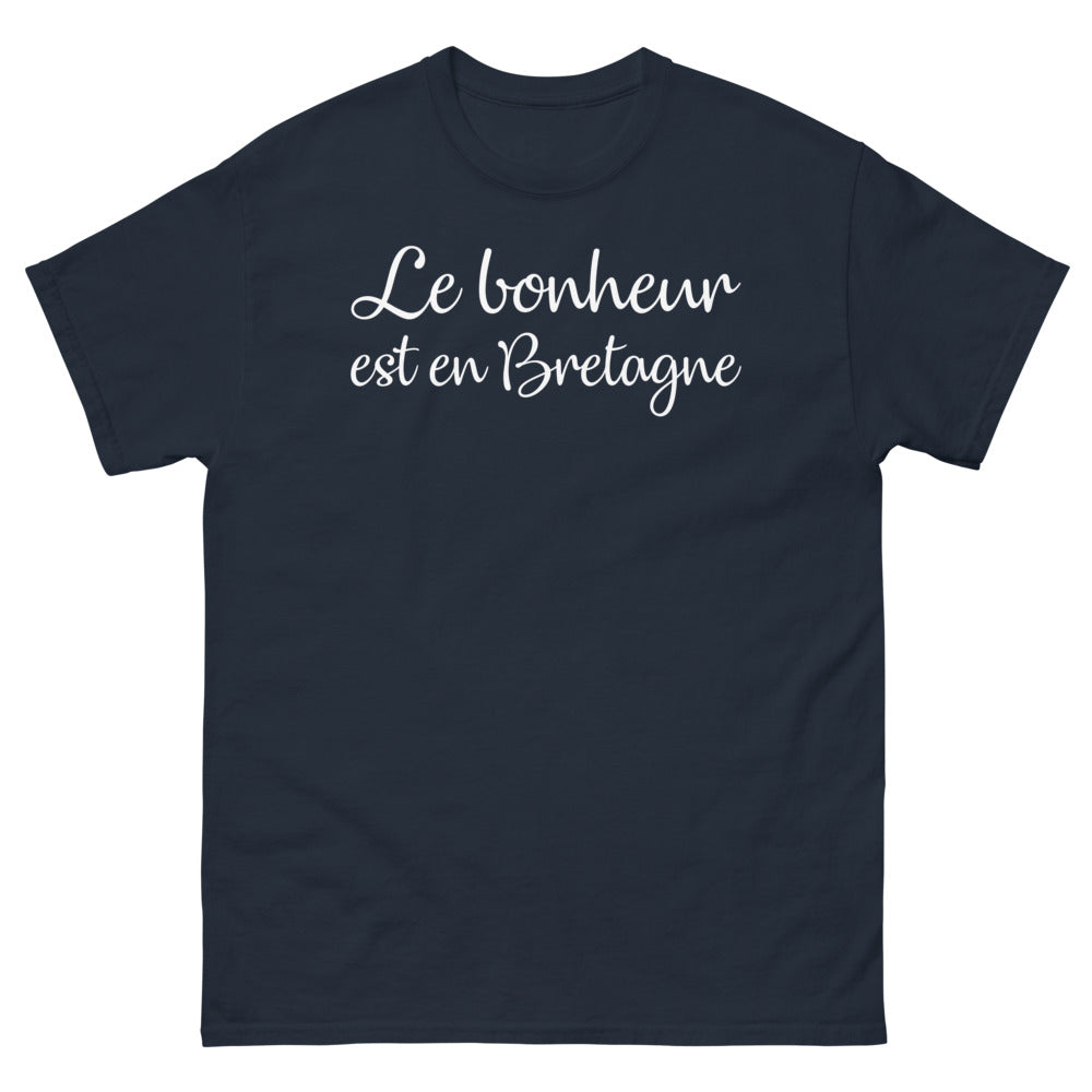 T-shirt Bretagne marine - Le Bonheur est en Bretagne