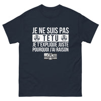 Thumbnail for T-shirt débatteur noir dos - Je ne suis pas têtu, je t'explique juste pourquoi j'ai raison