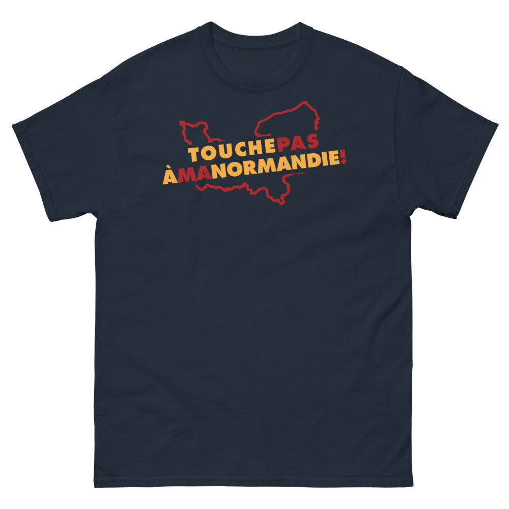 T-shirt Normandie marine - Touche pas à la Normandie