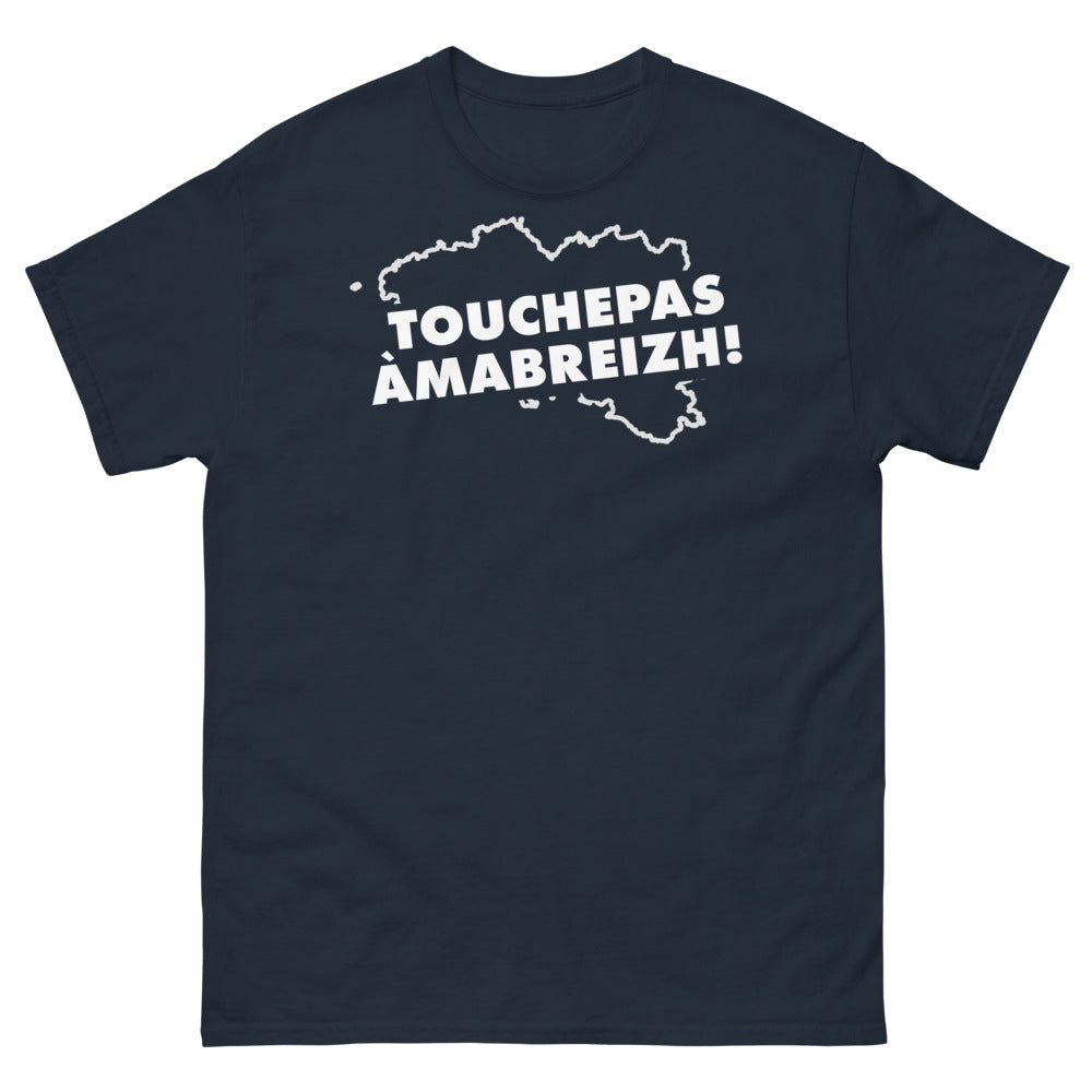 T-shirt Bretagne marine - Touche Pas à Ma Breizh