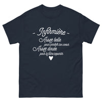 Thumbnail for T-shirt Infirmière marine - Arrêter et Repartir le Cœur