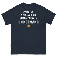 Thumbnail for T-shirt Normandie marine - Le mec parfait en humour