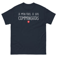 Thumbnail for T-shirt Comminges marine - Je m'en fous, je suis commingeois