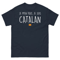 Thumbnail for T-shirt Catalan marine - Je m'en fous, je suis Catalan