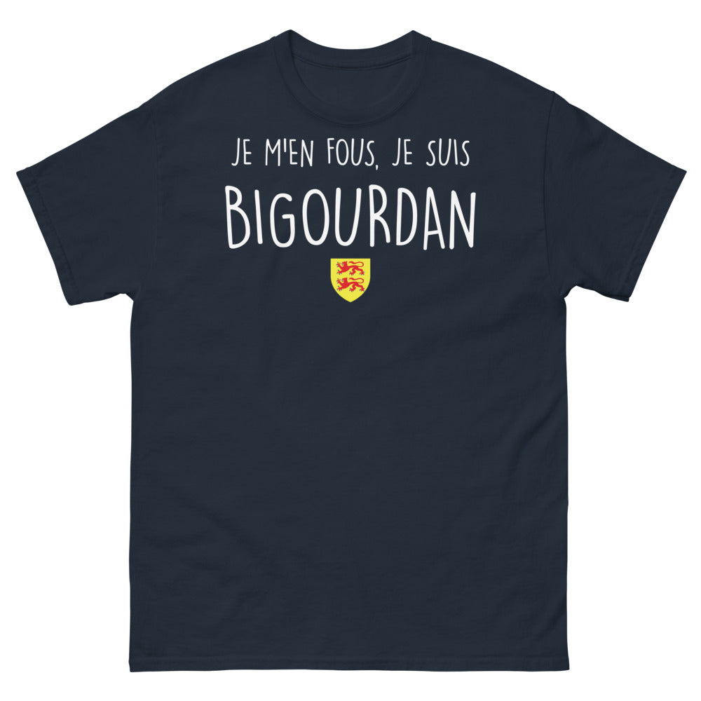 T-shirt Bigourdan marine - Je-m'en-fous-je-suis-bigourdan