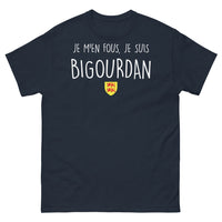 Thumbnail for T-shirt Bigourdan marine - Je-m'en-fous-je-suis-bigourdan