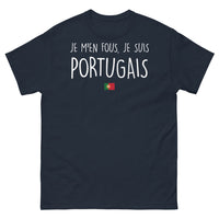 Thumbnail for T-shirt Portugal marine - Je m'en fous, je suis Portugais