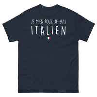 Thumbnail for T-shirt Italie marine - Je m'en fous je suis italien