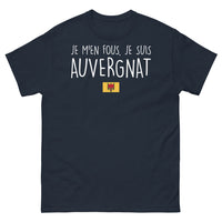 Thumbnail for T-shirt Auvergne marine - Je m'en fous, je suis Auvergnat