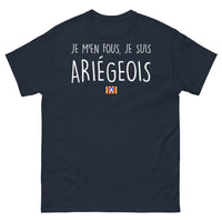 Thumbnail for T-shirt Ariège marine - Je m'en fous, je suis Ariégeois