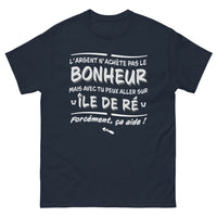 Thumbnail for T-shirt Île de Ré marine - L'argent n'achète pas le bonheur