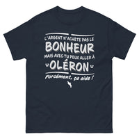 Thumbnail for T-shirt Oléron marine - L'argent n'achète pas le bonheur