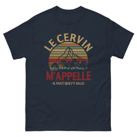 Thumbnail for T-shirt Montagne noir dos - Le Cervin m'appelle, il faut y aller