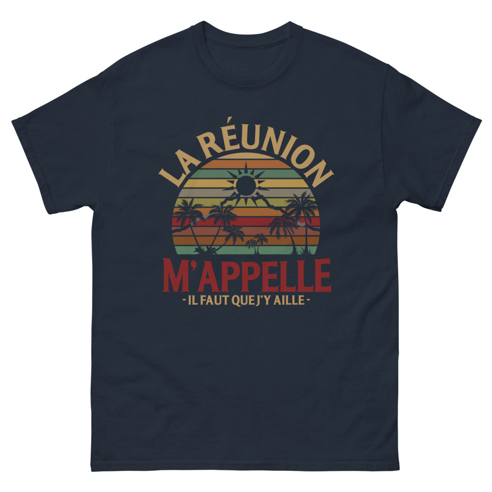 T-shirt La Réunion marine - M'appelle, envie d'aventure