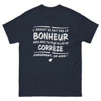 Thumbnail for T-shirt Corrèze marine - L'argent ne fait pas le bonheur