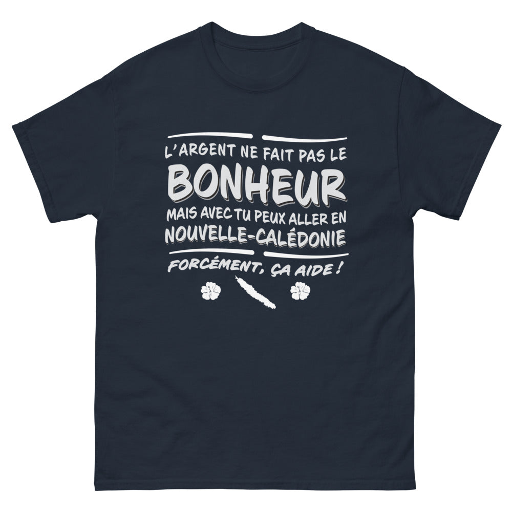 T-shirt Nouvelle-Calédonie marine - L'Argent Ne Fait Pas Le Bonheur