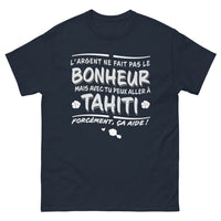 Thumbnail for T-shirt Tahiti marine - L'argent ne fait pas le bonheur