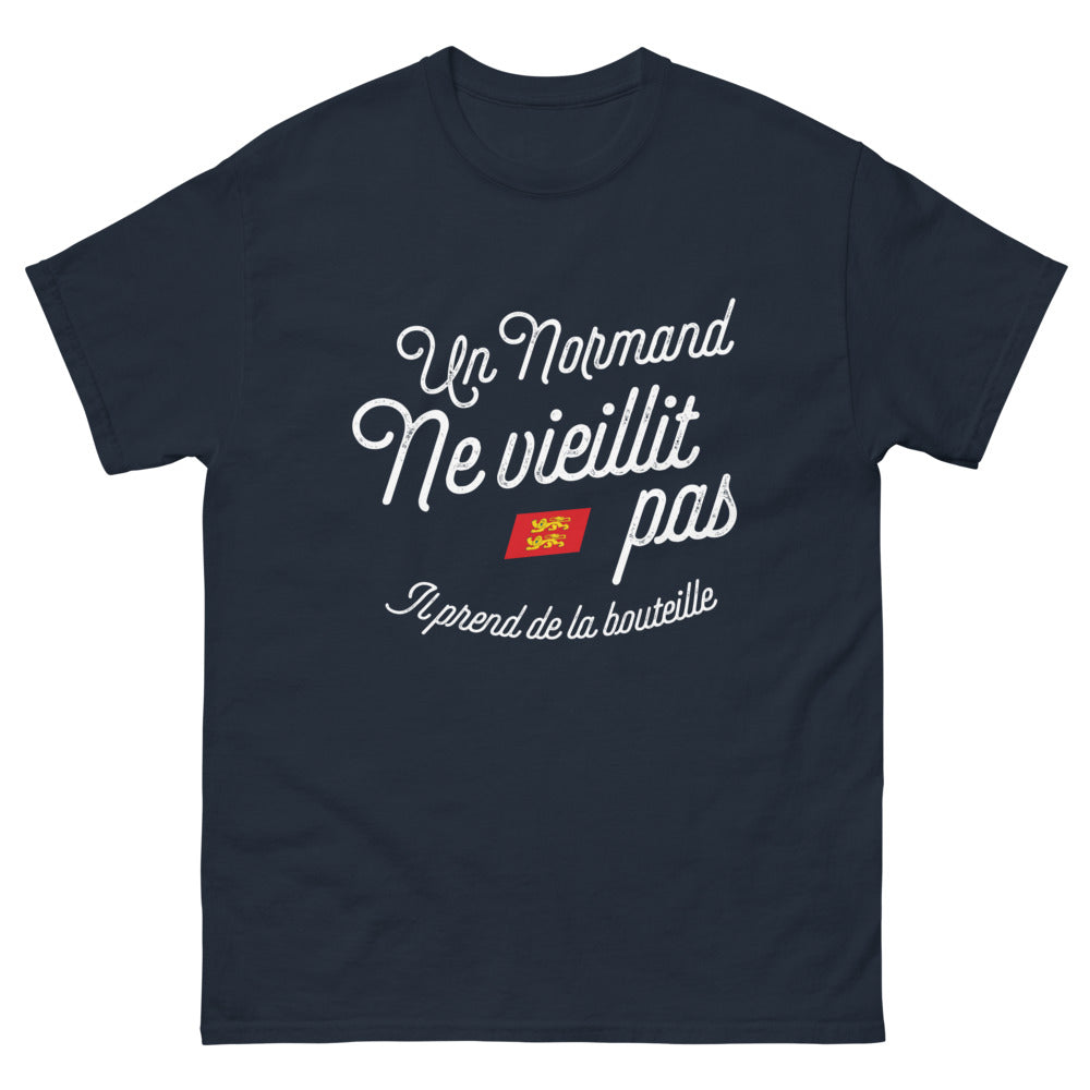 T-shirt Normand marine - Un Normand ne vieillit pas