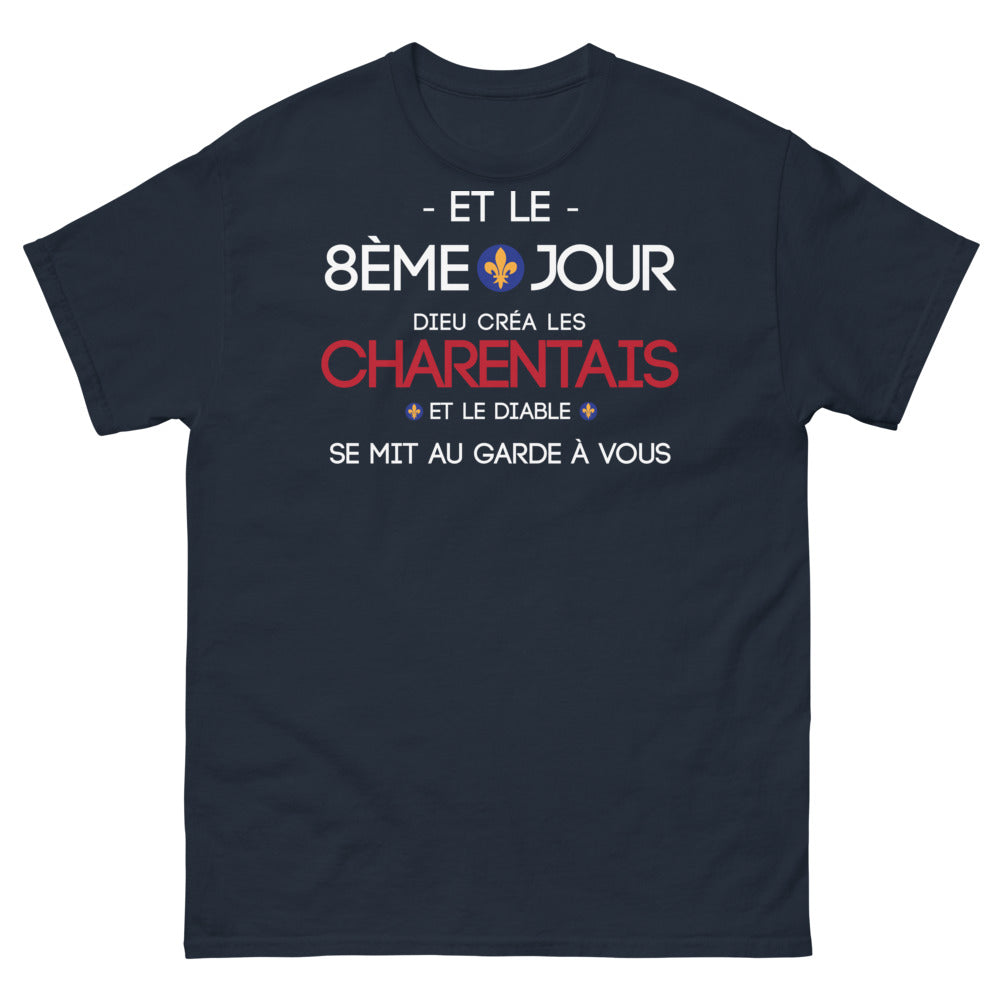 T-shirt Charente marine - Dieu créa les Charentais avec humour