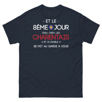 Thumbnail for T-shirt Charente marine - Dieu créa les Charentais avec humour