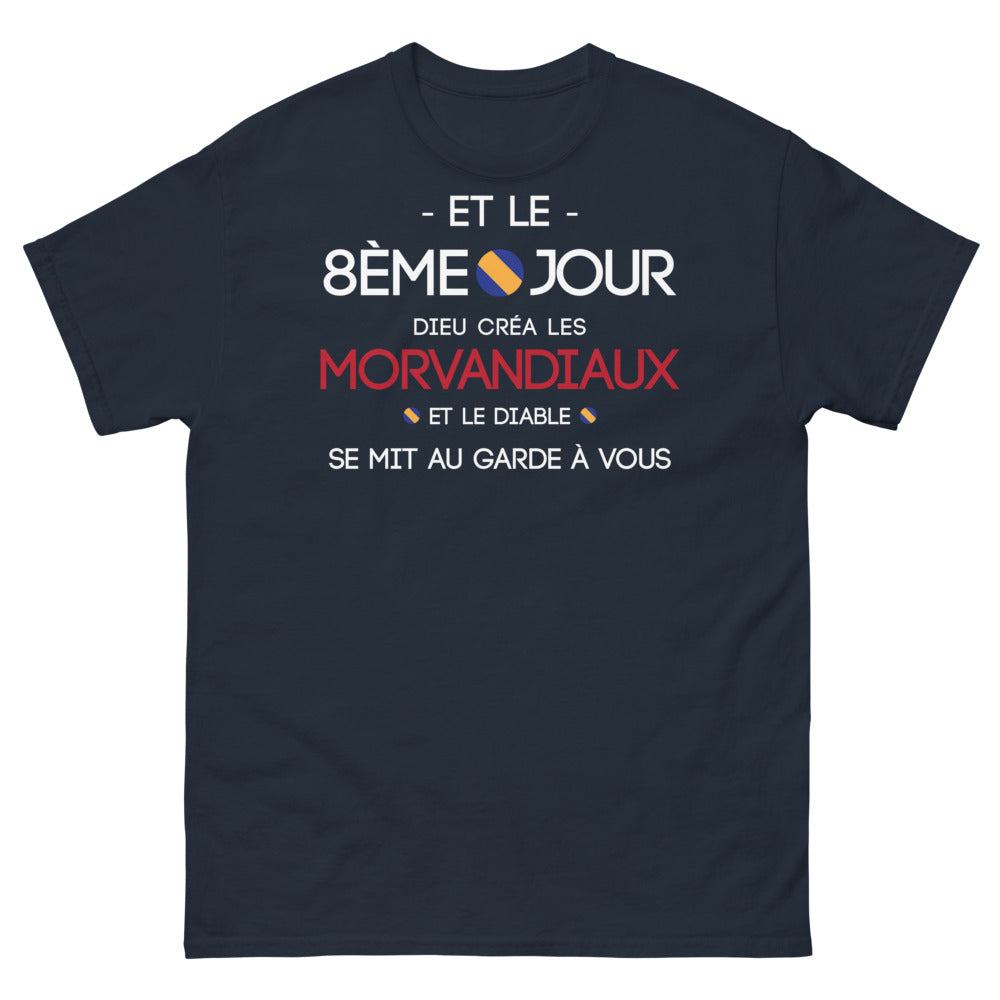 T-shirt Morvan marine - Dieu créa les Morvandiaux
