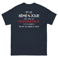 Thumbnail for T-shirt Morvan marine - Dieu créa les Morvandiaux